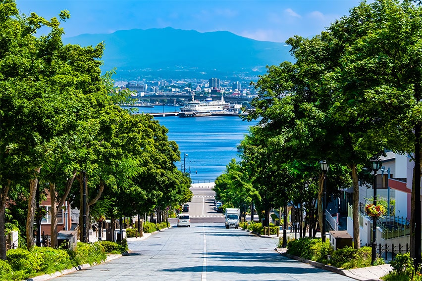 函館:石畳の坂道