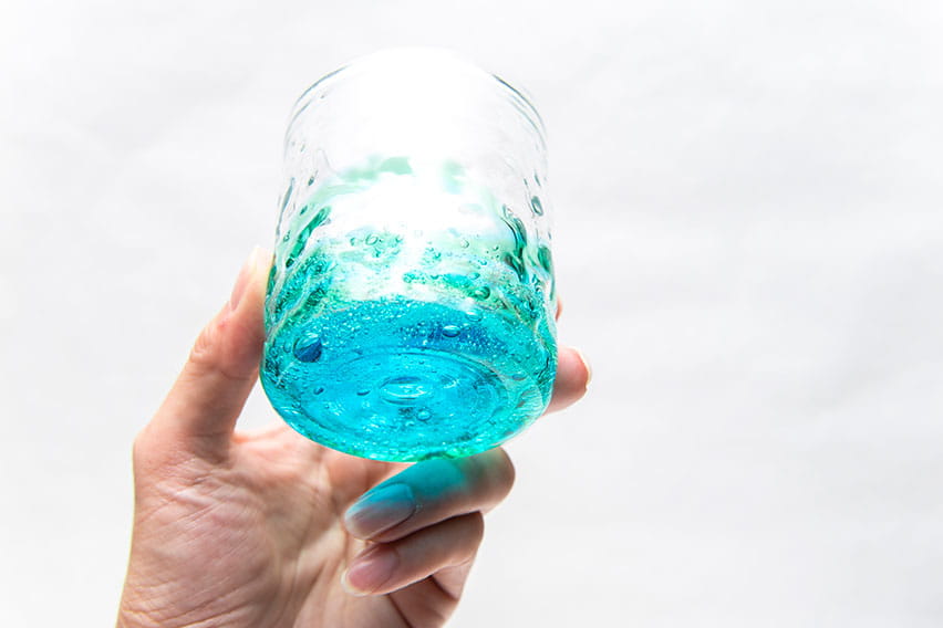 吹きガラス体験