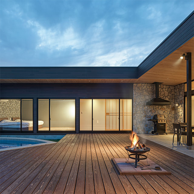 プライベートヴィラ滞在