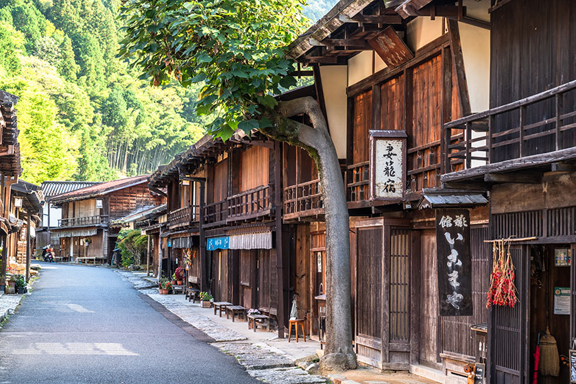 木曽渓谷 → <br>京都観光