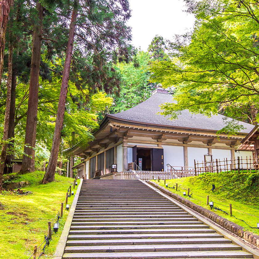 角館→<br>平泉（2.5時間）→<br>鳴子（1.5時間）