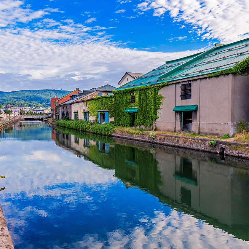 札幌 →小樽（1h）<br>小樽→余市（30分）<br>余市市内送迎（5～15分）