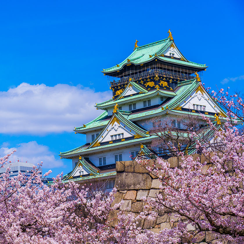 京都 →<br>
大阪